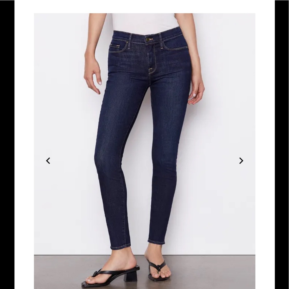 Frame Denim. Ladies Size 30. Blue Skinny Jeans